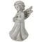 6.5" Angel Girl Holding Flower Outdoor Garden Statue